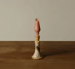 Pierce & Ward HANDS VASE CANDLE IN BLUSH | Candlesticks & Candles