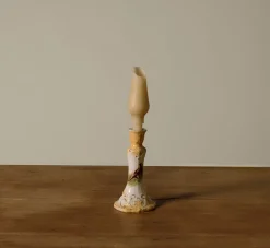 Pierce & Ward HANDS VASE CANDLE IN TAUPE | Candlesticks & Candles