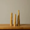 Pierce & Ward HANDS WOBBLE CANDLE SET IN NATURAL | Candlesticks & Candles