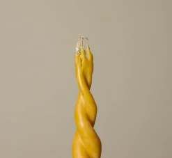 Pierce & Ward IL BUCO VITA COLOSSAL DOUBLE WICK TWISTED BEESWAX CANDLE | Candlesticks & Candles