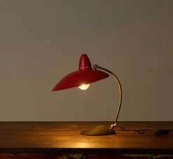 Pierce & Ward ITALIAN RED WITCHES HAT LAMP, 1950S | Lighting
