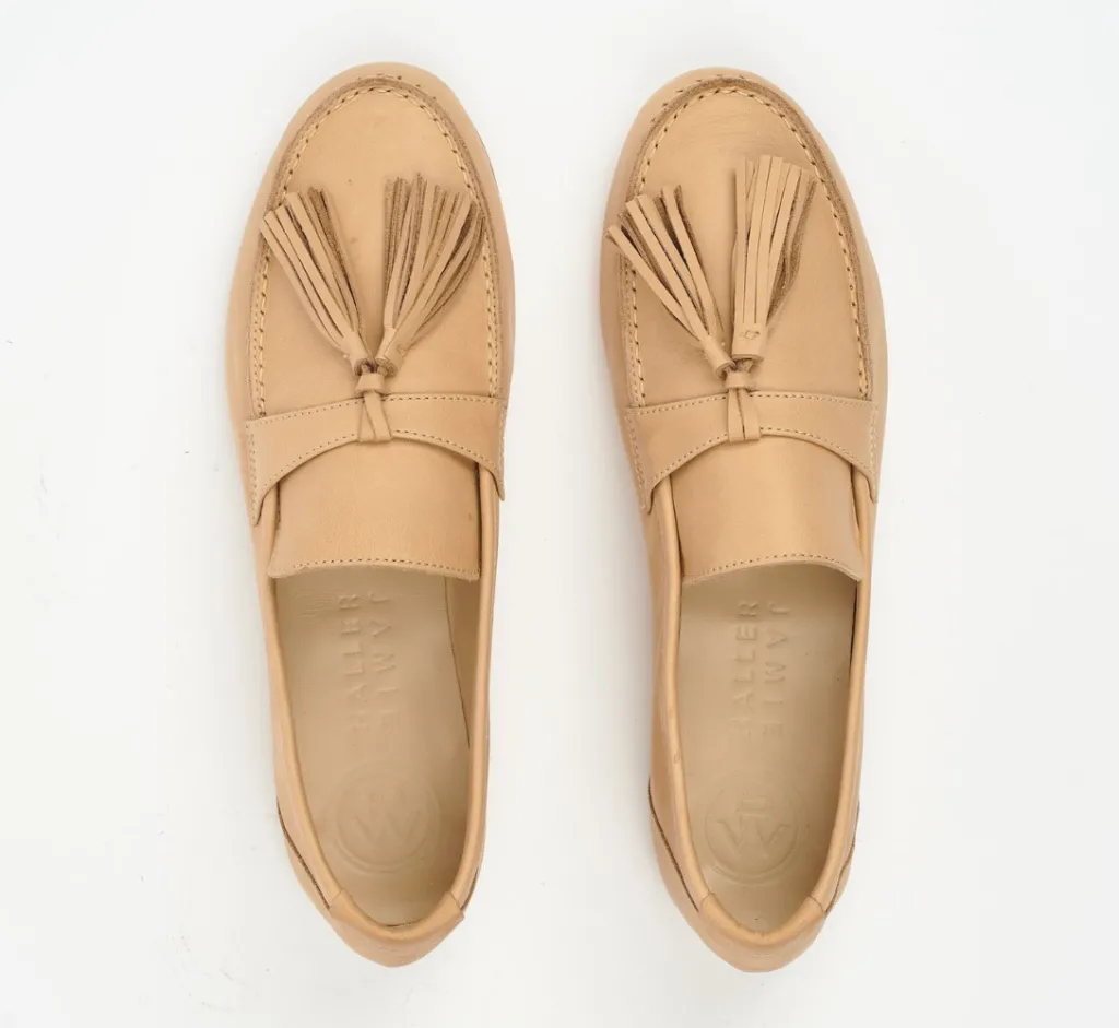 Pierce & Ward JAMIE HALLER X PW TASSEL LOAFER CAMEL | Collaborations