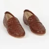 Pierce & Ward JAMIE HALLER X PW WOVEN LOAFER BROWN | Collaborations