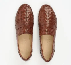 Pierce & Ward JAMIE HALLER X PW WOVEN LOAFER BROWN | Collaborations