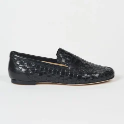 Pierce & Ward JAMIE HALLER X PW WOVEN LOAFER BLACK | Collaborations