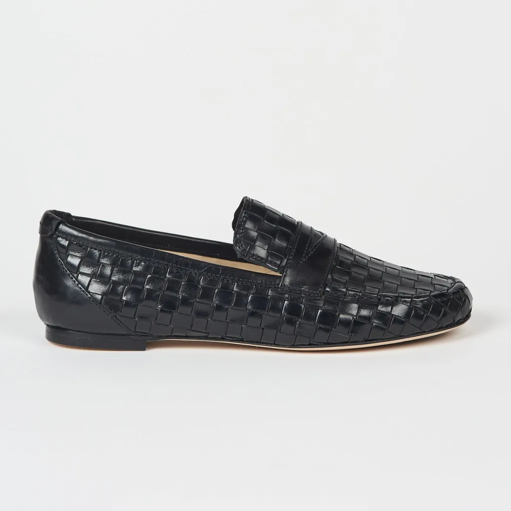 Pierce & Ward JAMIE HALLER X PW WOVEN LOAFER BLACK | Collaborations