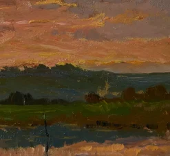 Pierce & Ward LAGOON LANDSCAPE AT SUNSET BY CARLO CRESSINI (1865-1938) | Art