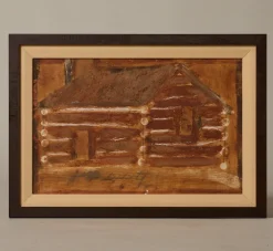 Pierce & Ward LOG CABIN BY JIMMY LEE SUDDUTH | Art