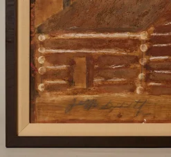 Pierce & Ward LOG CABIN BY JIMMY LEE SUDDUTH | Art