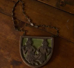 Pierce & Ward MID CENTURY CERAMIC AND METAL PLAQUE I | Objets D'Art