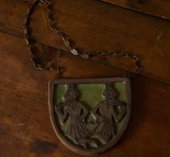 Pierce & Ward MID CENTURY CERAMIC AND METAL PLAQUE I | Objets D'Art