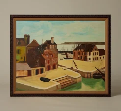 Pierce & Ward MID 20TH CENTURY DUTCH DOCK SCENE | Art