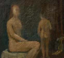 Pierce & Ward MOSES SOYER PORTRAIT OF TWO NUDES | Art