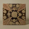 Pierce & Ward MOUNTED ANTIQUE FLORAL HOOKED RUG | Art