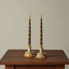 Pierce & Ward MYSTIC BY ESME TAPERED CANDLE TULIP HONEY | Candlesticks & Candles