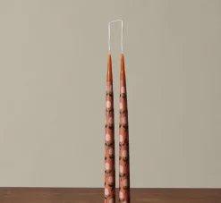 Pierce & Ward MYSTIC BY ESME TAPERED CANDLE IN RUST | Candlesticks & Candles
