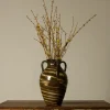 Pierce & Ward OVERSIZED EARTHENWARE FOLK ART SWIRL VASE II | Ceramics | Vessels