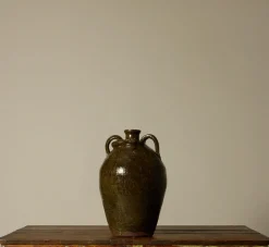 Pierce & Ward OVERSIZED EARTHENWARE FOLK ART SNAKE JUG | Ceramics | Vessels