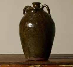 Pierce & Ward OVERSIZED EARTHENWARE FOLK ART SNAKE JUG | Ceramics | Vessels