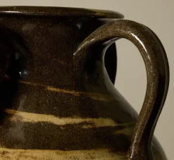 Pierce & Ward OVERSIZED EARTHENWARE FOLK ART SWIRL VASE II | Ceramics | Vessels