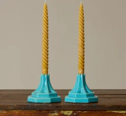 Pierce & Ward PAIR OF ART DECO CERAMIC CANDLE HOLDERS | Ceramics | Candlesticks & Candles