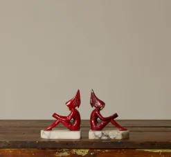 Pierce & Ward PAIR OF 1930S ART DECO PIXIE BOOKENDS ATTR TO J.B. HIRSCH II | Books & Bookends