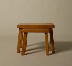 Pierce & Ward PAIR OF 1970s GERMAN BRUTALIST NESTING TABLES | Furniture