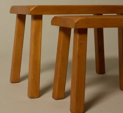 Pierce & Ward PAIR OF 1970s GERMAN BRUTALIST NESTING TABLES | Furniture