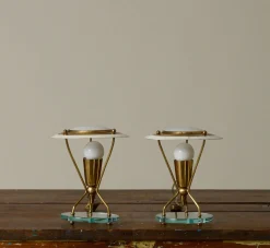 Pierce & Ward PAIR OF 1960S PETITE ITALIAN BOUDOIR LAMPS | Lighting