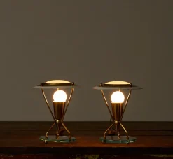 Pierce & Ward PAIR OF 1960S PETITE ITALIAN BOUDOIR LAMPS | Lighting