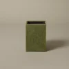 Pierce & Ward PALE JADE SWIRLED RESIN WASTEBASKET | Bed + Bath