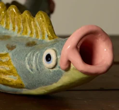 Pierce & Ward PEARCE WILLIAMS FISH AND SHELL BOWL | Ceramics | Vessels