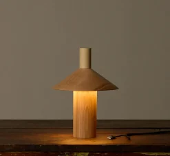 Pierce & Ward PEPA PORTABLE LAMP IN ASH | Lighting