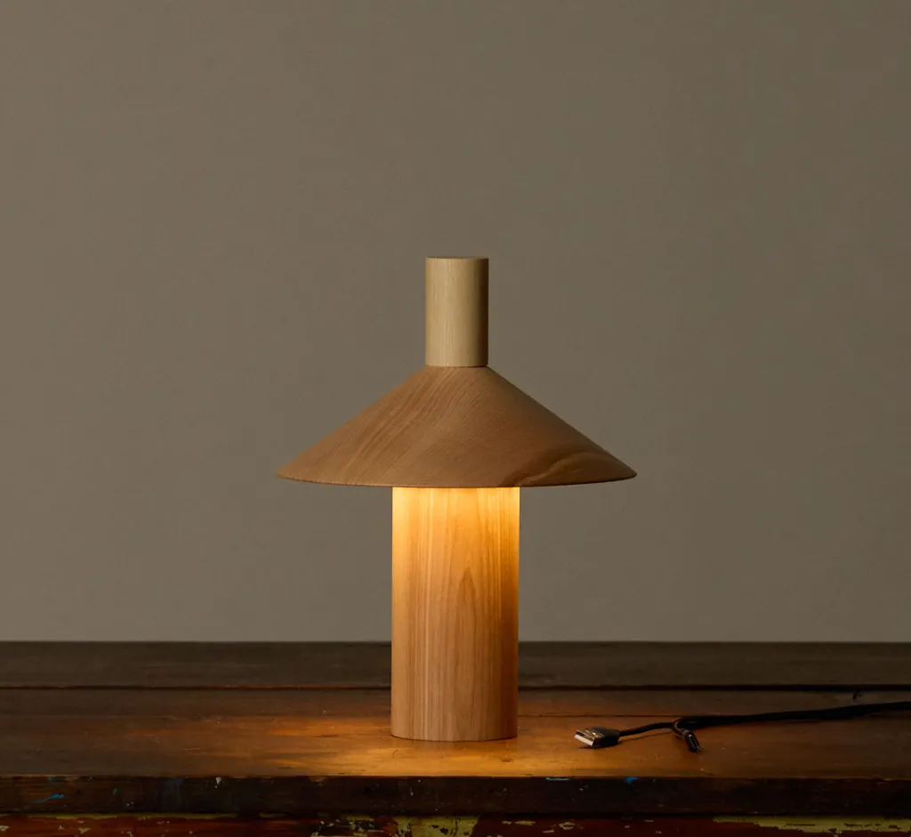 Pierce & Ward PEPA PORTABLE LAMP IN ASH | Lighting