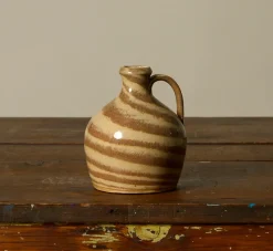 Pierce & Ward PETITE EARTHENWARE FOLK ART SWIRL JUG | Ceramics | Vessels
