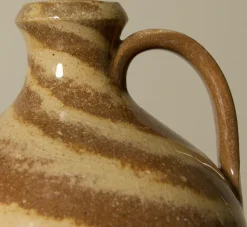 Pierce & Ward PETITE EARTHENWARE FOLK ART SWIRL JUG | Ceramics | Vessels