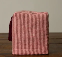 Pierce & Ward CANDY STRIPE LINEN TISSUE BOX COVER | Pierce & Ward Collection