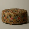 Pierce & Ward CIRCLE OTTOMAN IN CLOUDS | Furniture | Pierce & Ward Collection