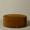 Pierce & Ward CIRCLE OTTOMAN IN HONEY CHENILLE | Furniture | Pierce & Ward Collection