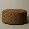 Pierce & Ward CIRCLE OTTOMAN IN LOVER'S KNOT | Furniture | Pierce & Ward Collection