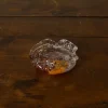 Pierce & Ward HAND BLOWN GLASS ASH TRAY IN GOLD TONES | Pierce & Ward Collection