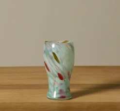 Pierce & Ward HAND BLOWN SWIRL GLASSES IN ICE | Kitchen | Pierce & Ward Collection