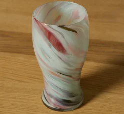Pierce & Ward HAND BLOWN SWIRL GLASSES IN ICE | Kitchen | Pierce & Ward Collection