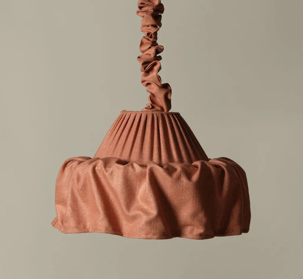 Pierce & Ward LAMPSHADE PENDANT IN DUSTY ROSE | Lighting | Pierce & Ward Collection