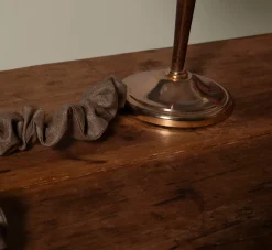 Pierce & Ward MUSHROOM RAW SILK CORD COVER | Lighting | Pierce & Ward Collection