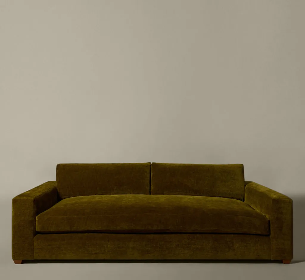 Pierce & Ward SUNDAY SOFA IN OLIVE CHENILLE | Furniture | Pierce & Ward Collection