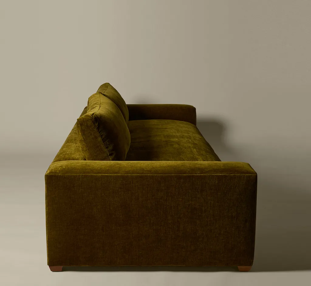 Pierce & Ward SUNDAY SOFA IN OLIVE CHENILLE | Furniture | Pierce & Ward Collection