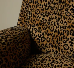 Pierce & Ward VITTI CHAIR IN LEOPARD CHENILLE | Furniture | Pierce & Ward Collection