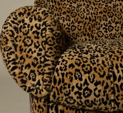 Pierce & Ward VITTI CHAIR IN LEOPARD CHENILLE | Furniture | Pierce & Ward Collection