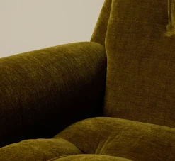 Pierce & Ward VITTI CHAIR IN OLIVE GREEN CHENILLE | Furniture | Pierce & Ward Collection